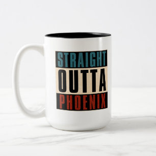 Tasse 2 Couleurs Droite en direction de Phoenix Arizona AZ USA