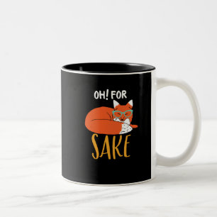 Tasse 2 Couleurs Drôle Animal Pun et Humour Oh pour le saké renard