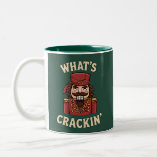 Tasse 2 Couleurs Drôle de Noël, quoi de neuf, casse-noisette de Noë