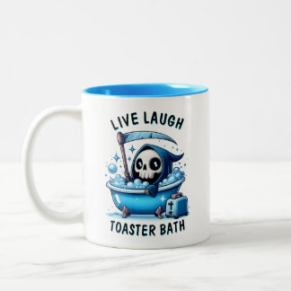 Tasse 2 Couleurs Drôle Death Mug, Kawaii Grim Reaper Coffee Cup