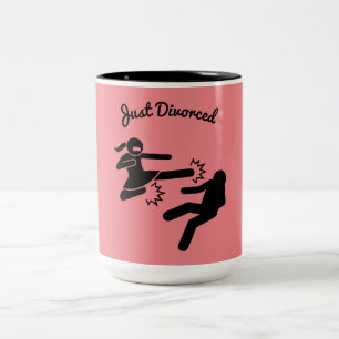 Tasse 2 Couleurs Drôle Divorce Sympathy Dons
