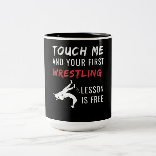 Tasse 2 Couleurs Drôle Entraîneur De Lutte Sports Lutte Lover Cad