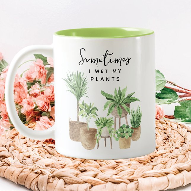 Tasse 2 Couleurs Drôle, j'ai vu mes Plantes (Créateur téléchargé)
