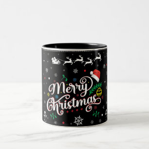 Tasse 2 Couleurs Drôle Mauvais Joyeux Noël