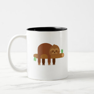Tasse 2 Couleurs Drôle mignon Lazy Sloth cadeau