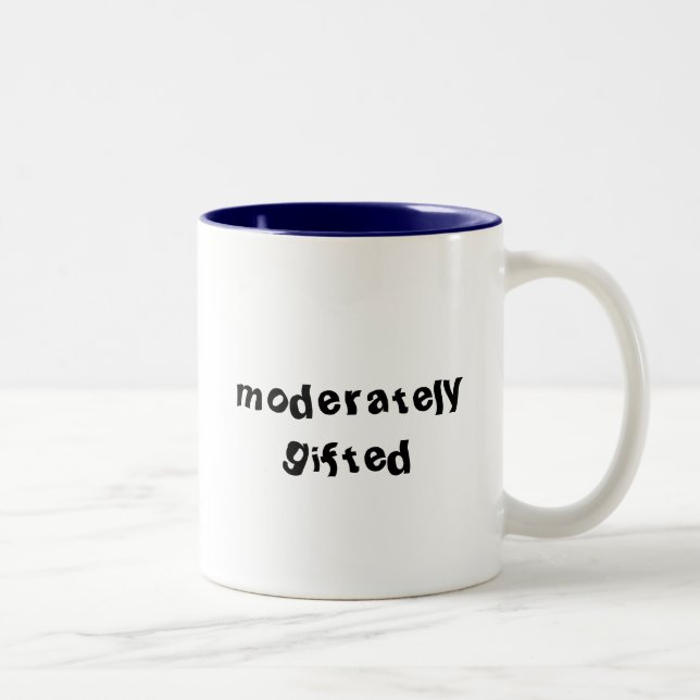 Tasse 2 Couleurs Drôle Modérément cadeau (Droit)