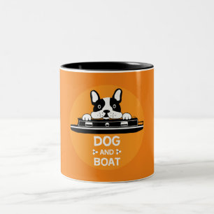 Tasse 2 Couleurs Drôle Narrowboats Chiens Canaux britanniques