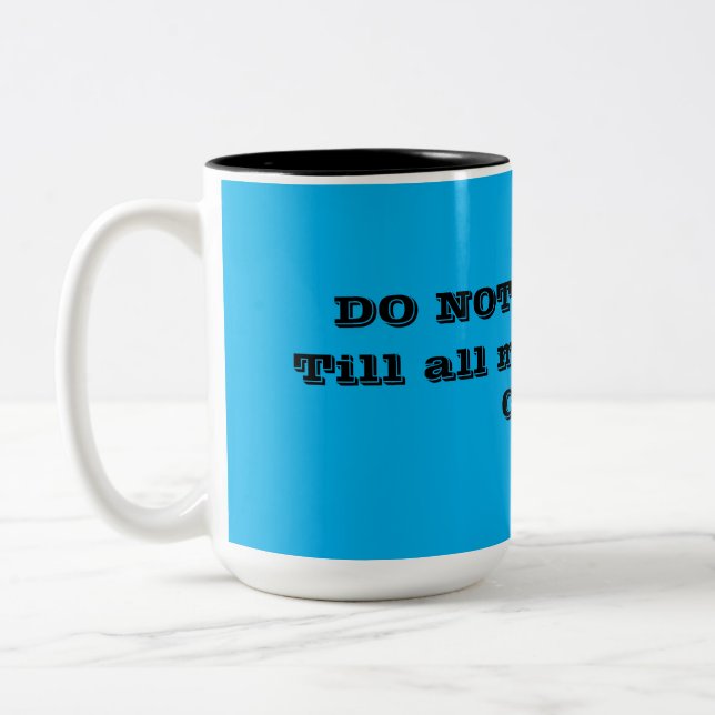 Tasse 2 Couleurs Drôle Ne Disturbe Pas (Gauche)