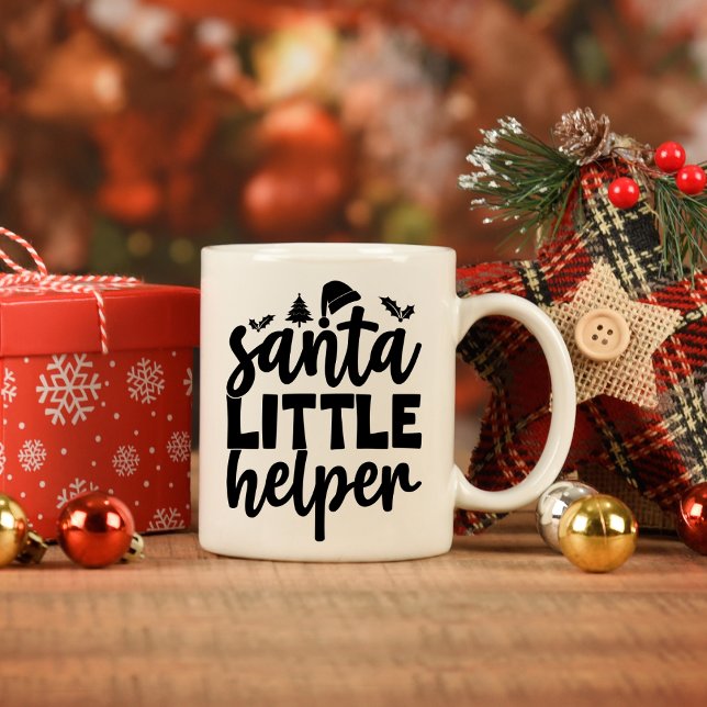 Tasse 2 Couleurs Drôle Noël disant, citation de vacances) (Créateur téléchargé)