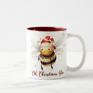 Tasse 2 Couleurs Drôle Oh Christmas Bee