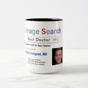 Tasse 2 Couleurs Drôle personnalisé Meilleur Docteur Recherche Boug