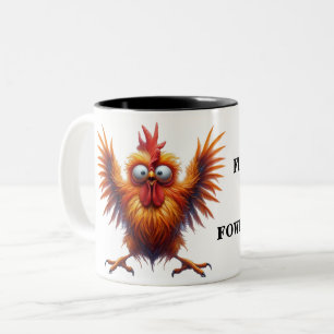 Tasse 2 Couleurs Drôle Sarcasme de poulet