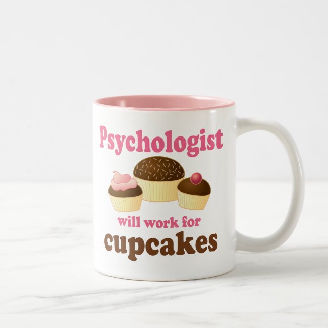 Tasse 2 Couleurs Drôle travaillera pour le psychologue de petits (Droit)