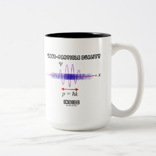Tasse 2 Couleurs Dualité des particules dans l'incertitude Principe