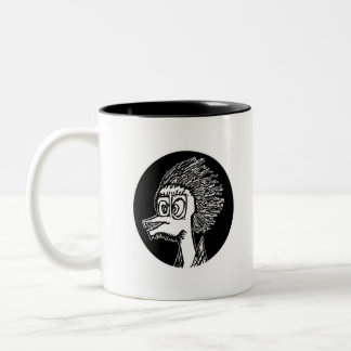 Tasse 2 Couleurs Duck homme portrait dessin mince