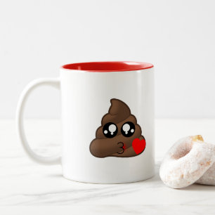 Tasse 2 Couleurs Dunette Emoji d'amour de coeur
