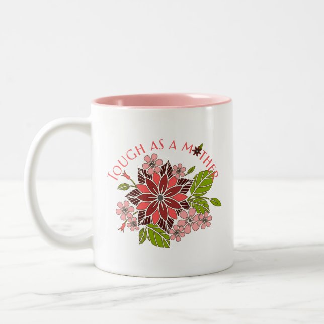 Tasse 2 Couleurs Dur comme mère (Gauche)