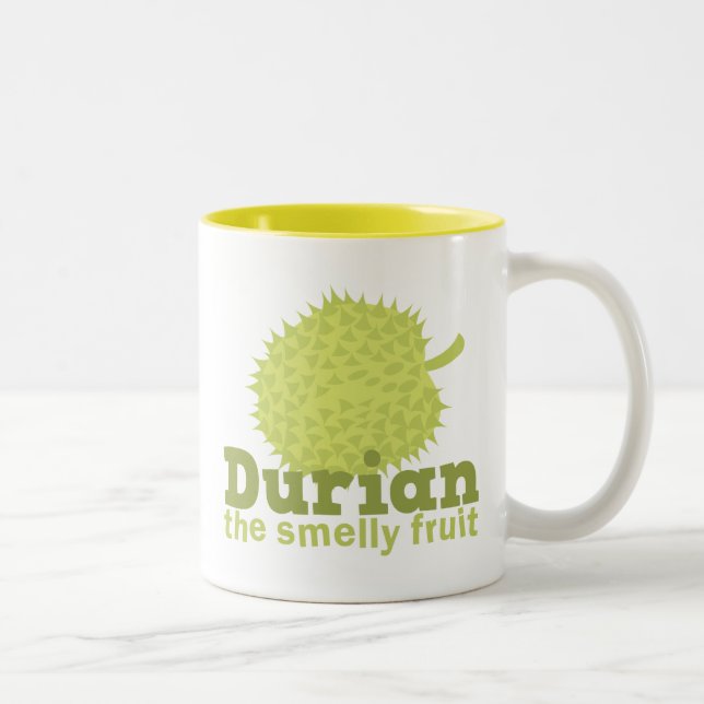 Tasse 2 Couleurs Durian le fruit puant (Droit)