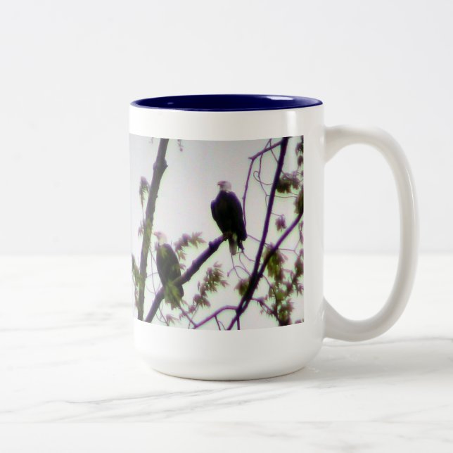 Tasse 2 Couleurs Eagle chauve (Droit)