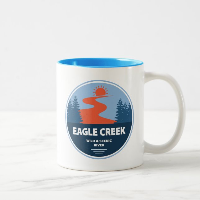 Tasse 2 Couleurs Eagle Creek Wild Et Rivière Pittoresque (Droit)