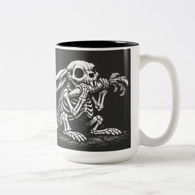 Tasse 2 Couleurs Eat Veggies   – Dead Rabbit by BurnsInHell (Droit)