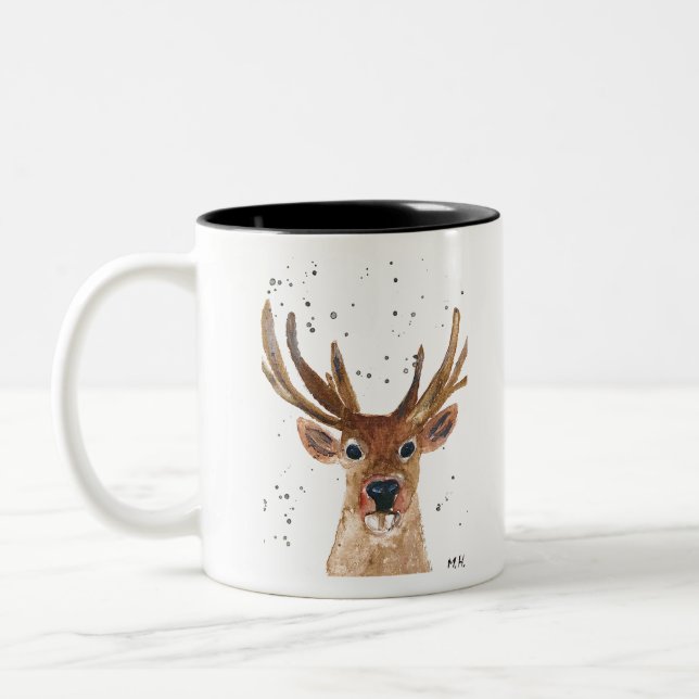 Tasse 2 Couleurs Eau de cerf Brown faune (Gauche)