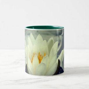 Tasse 2 Couleurs Eau Lily Lotus Fermer Personnalisé