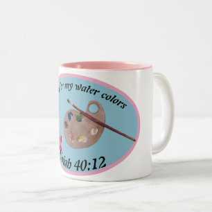 Tasse 2 Couleurs eau pour mes couleurs d'eau Tasse de café à deux t