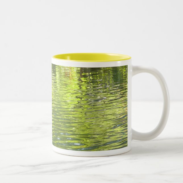 Tasse 2 Couleurs Eaux d'Oak Creek Nature jaune et verte Photo (Droit)