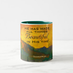 Tasse 2 Couleurs Ecclesiaste 3:11 Has made all things beautiful