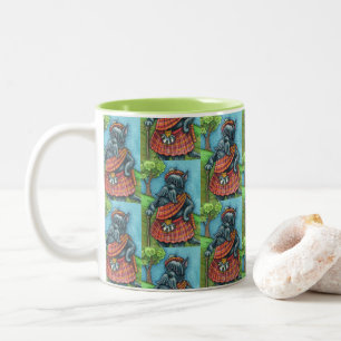 TASSE 2 COULEURS ÉCHARPE TRADITIONNELLE EN TARTAN POUR CHIEN TERRIE