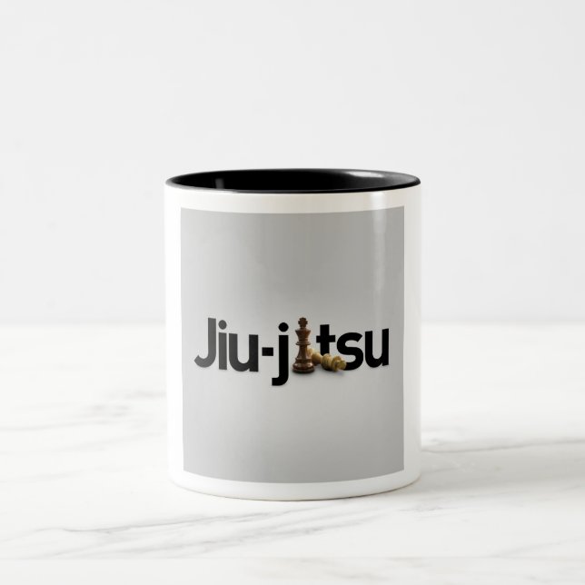 Tasse 2 Couleurs échecs de jitsu de jui pour les hommes (Centre)