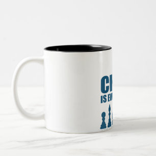 Tasse 2 Couleurs Échecs Est Art Science Sports Cadeaux Femmes Homme