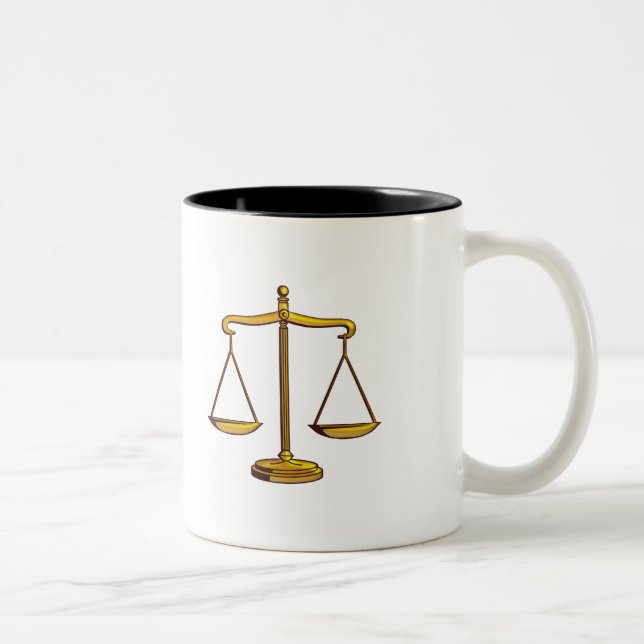 Tasse 2 Couleurs Échelles chiques de justice (Droit)