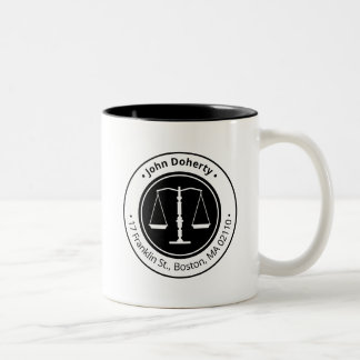 Tasse 2 Couleurs Échelles de justice classe | Cabinet d'avocats