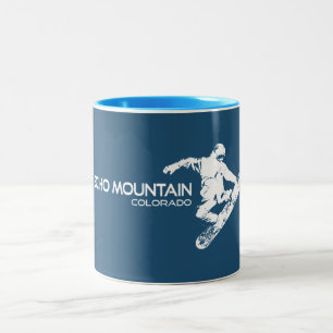 Tasse 2 Couleurs Echo Mountain Colorado Snowboardeur