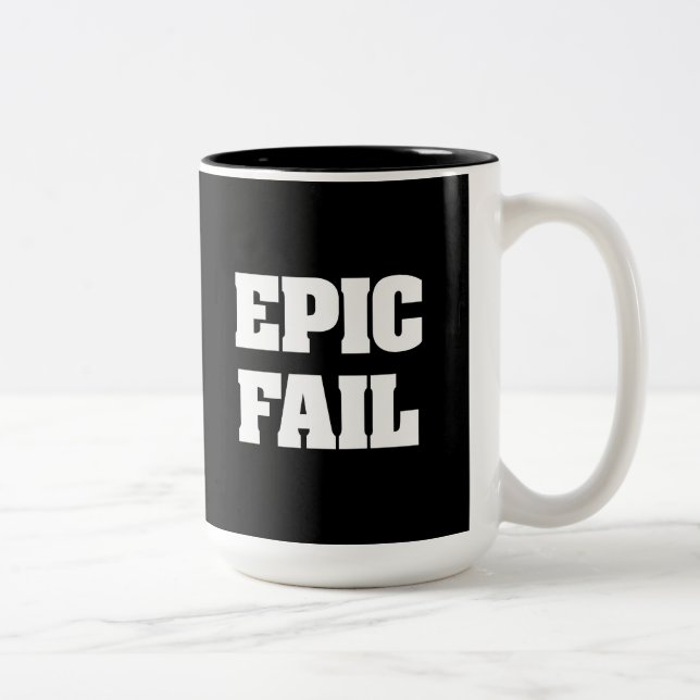 Tasse 2 Couleurs Échouer épique (Droit)