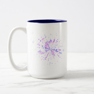 Tasse 2 Couleurs Éclaboussure néon abstraite colorée