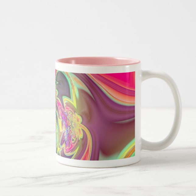 Tasse 2 Couleurs Éclat lumineux de couleur (Droit)