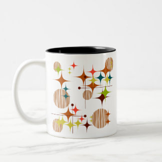 Tasse 2 Couleurs Éclats d'étoiles et globes de style moderne du mil