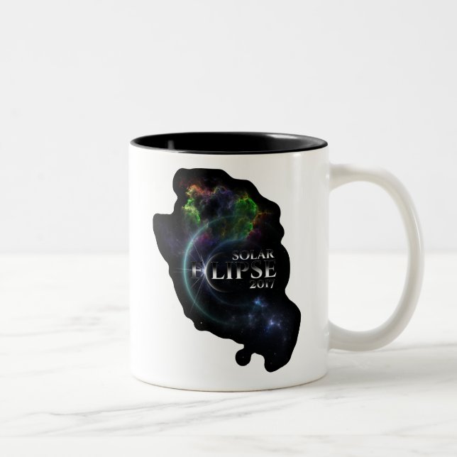 Tasse 2 Couleurs Éclipse solaire 2017 (Droit)