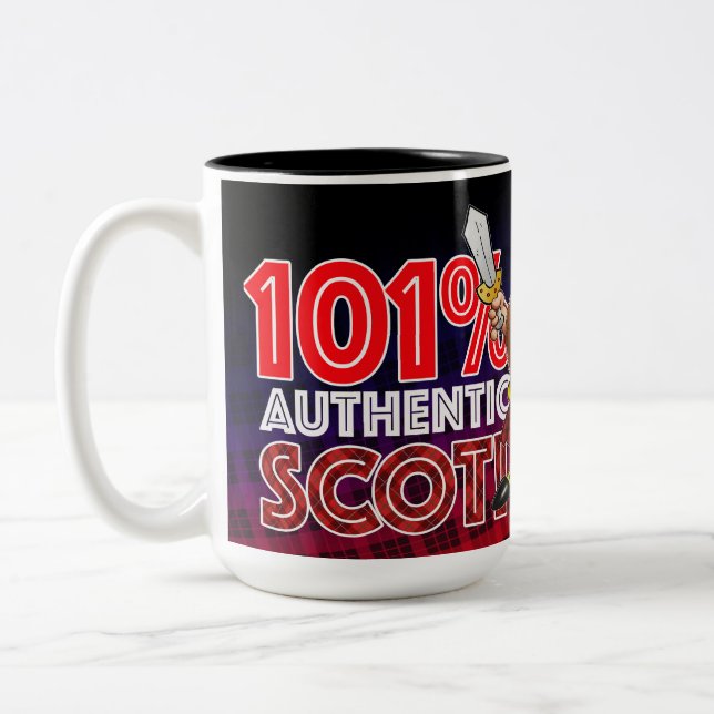 Tasse 2 Couleurs Écossais Authentique à 101% (Gauche)