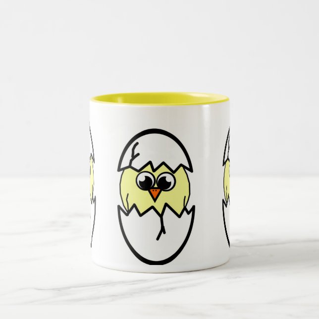 Tasse 2 Couleurs Écouter le poulet (Centre)