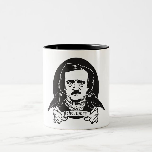 Tasse 2 Couleurs Edgar Allan Poe (Centre)