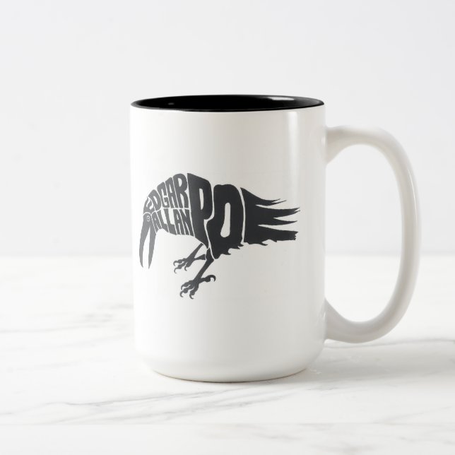 Tasse 2 Couleurs Edgar Allan Poe - Raven (Droit)