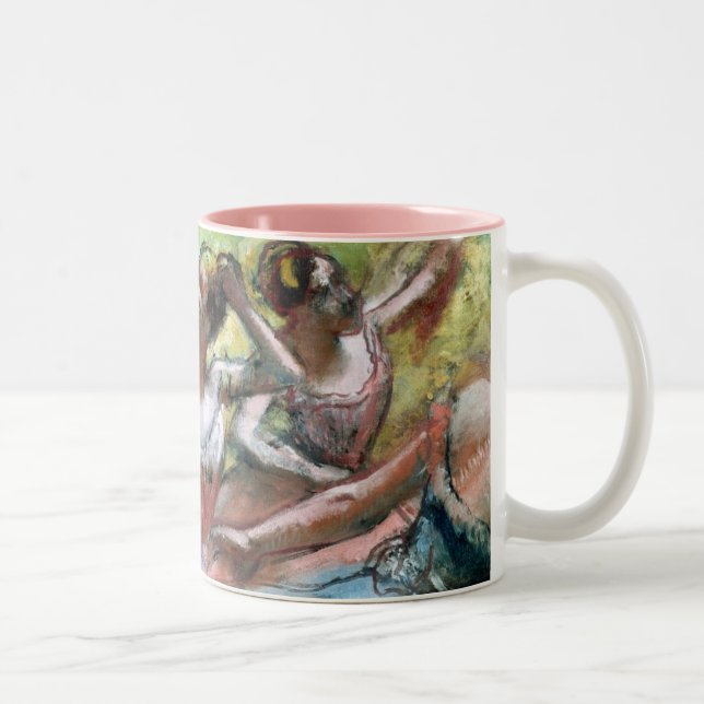 Tasse 2 Couleurs Edgar Degas | quatre ballerines sur l'étape (Droit)