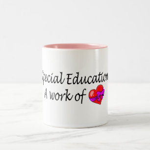 Tasse 2 Couleurs Éducation spéciale un travail de l'amour