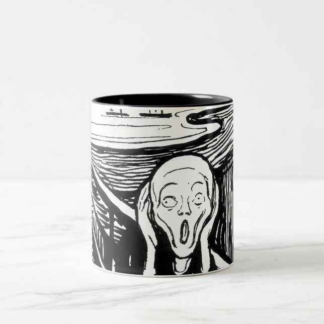 Tasse 2 Couleurs Edvard Munch - La lithographie de cri (Centre)