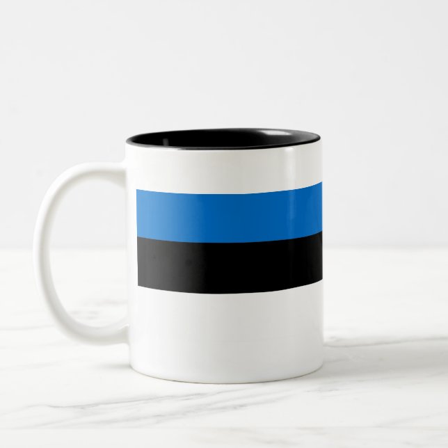 Tasse 2 Couleurs Eesti Vabariik - Drapeau Estonie (Gauche)