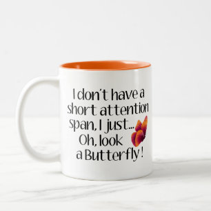Tasse 2 Couleurs Effet papillon, Papillon à courte durée d'attentio